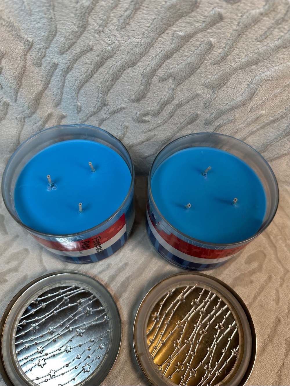 Bath & Body Works 2 Firecracker Pop 3 Wick Candles - Picture 2 of 2